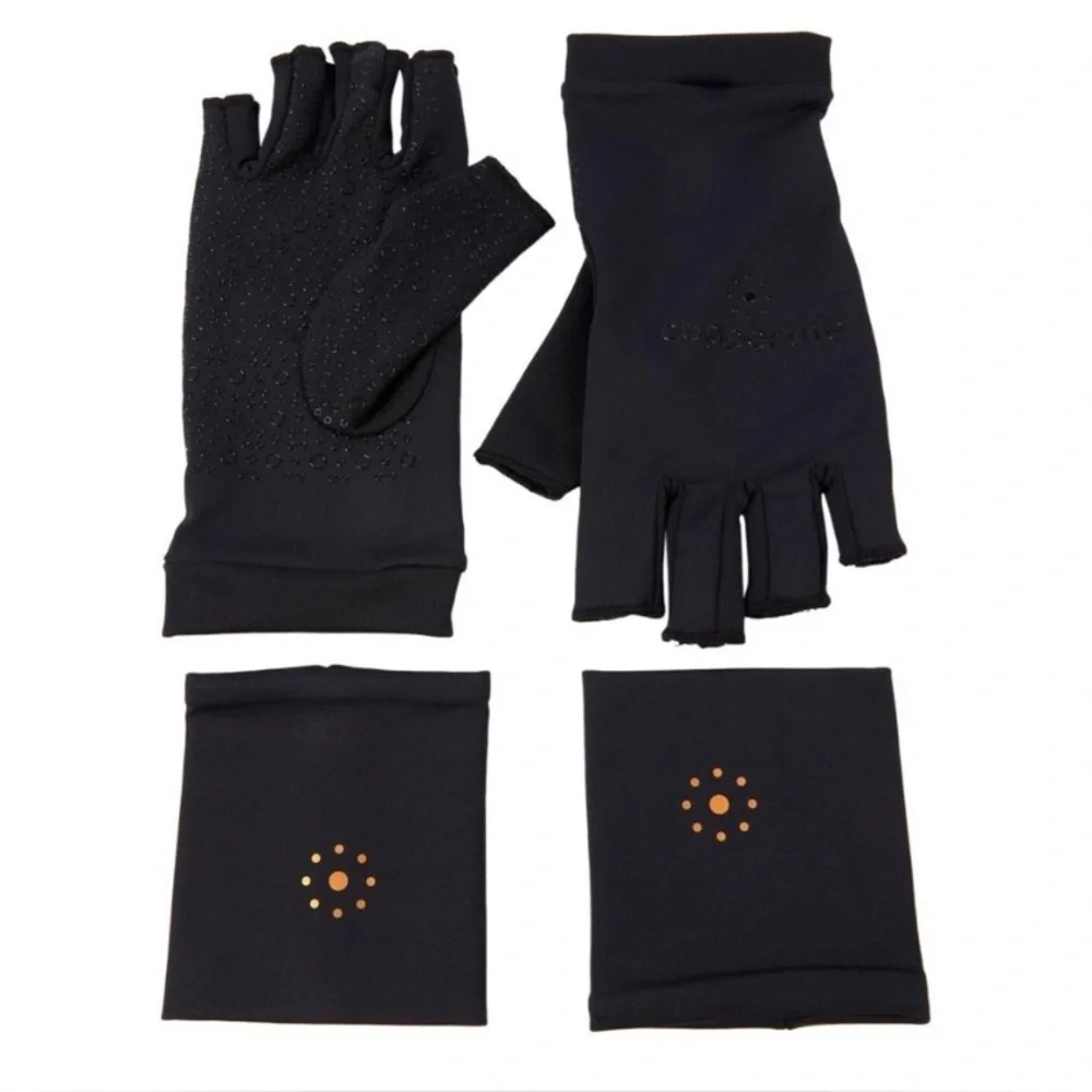 Tommie Copper Infrared Compression Glove & Wrist Pack Black Large V47167